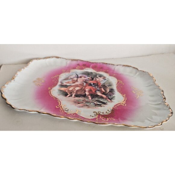 Royal Bavarian China P.M.B Germany Square Tray 11" x 8" - Picture 4 of 12